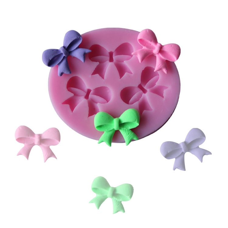 Moule à gâteau en Silicone avec nœud papillon 3D, à bonbons au chocolat, outils de décoration de pâtisserie, à faire soi-même