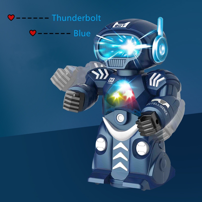 Mini jouets pour enfants, 6 griffes, pieuvre, Robot ABS, lumières LED, musique dansante, colorés, pour garçons et filles, 2022: Or