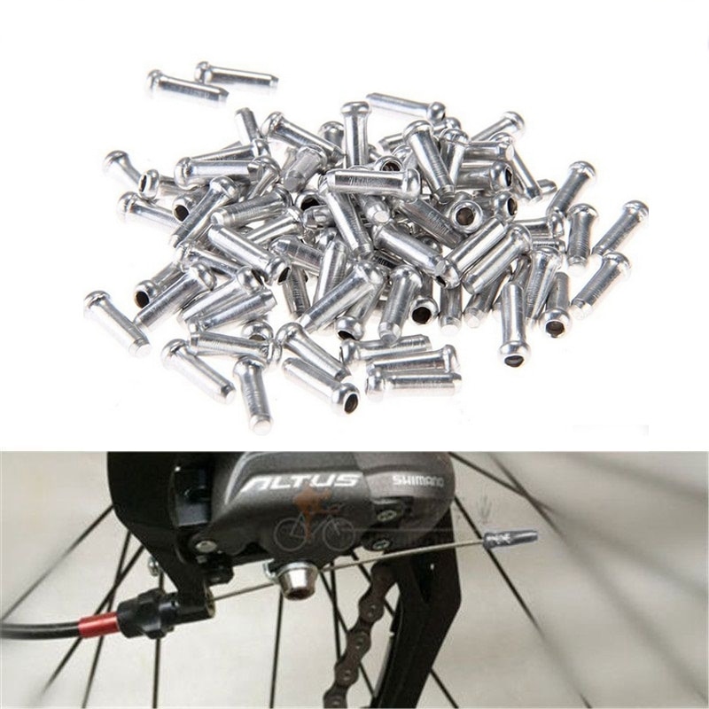 50PCS Bicycle Bike Shifter Brake Ferrules Cable Tips Caps End Crimp