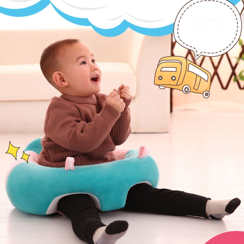 45X45Cm Babyzitje Baby Leren Zitten Leuke Dier Vormige Stoel Baby Ondersteuning Zetel Zachte Sofa pluche Speelgoed