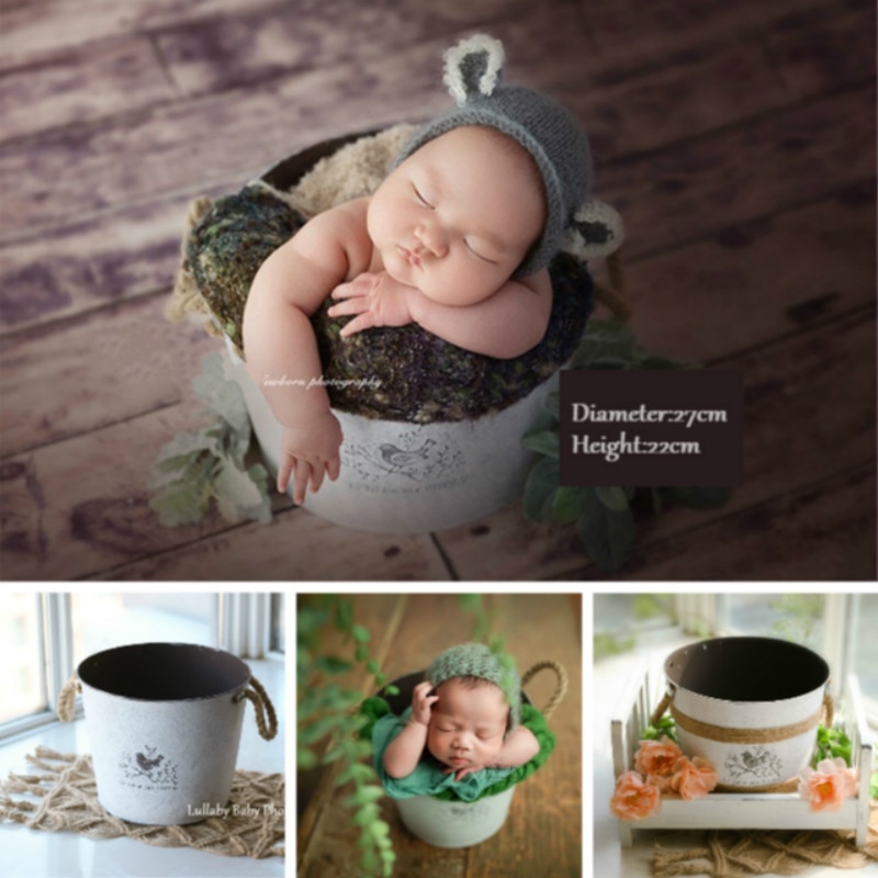 Newborn Photography Props Baby Posing Container Big Posing Props Infant Shoot Accessories Newborn Photo Bucket Props