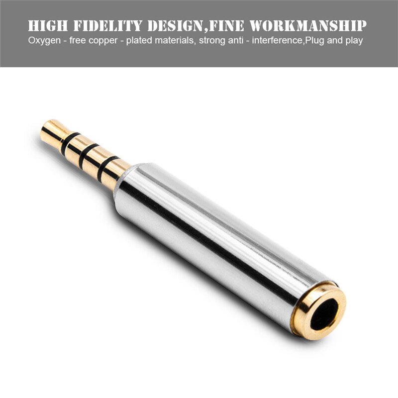 Robotsky Universial 3.5Mm Man-vrouw Audio Adapter Ctia Om Omtp Hoofdtelefoon Oortelefoon Jack Converter Voor Iphone Htc Samsung