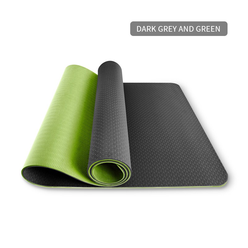 Yoga Mats Widened Thickened Thickness Non-slip 1830*610*6mm Pilates Home Exercises Gym Sports Extra Mat Tasteless Fitness Pad: sku7