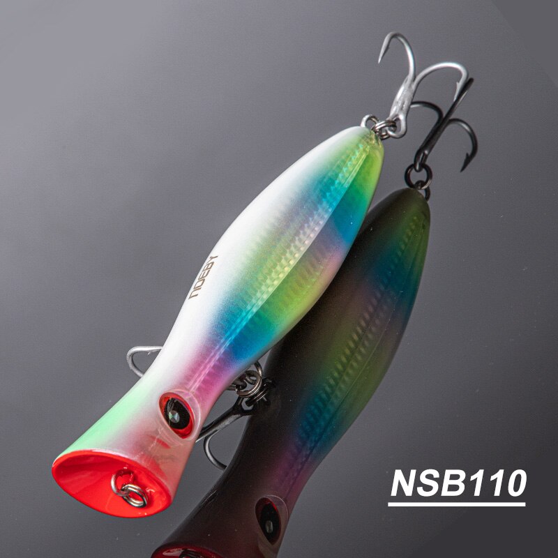 Señuelos de pesca Noeby Popper, 12cm, 43g, 16cm, 78g, 20cm, 150g, Wobbler flotante de agua salada, cebo duro Artificial para señuelo de pesca GT