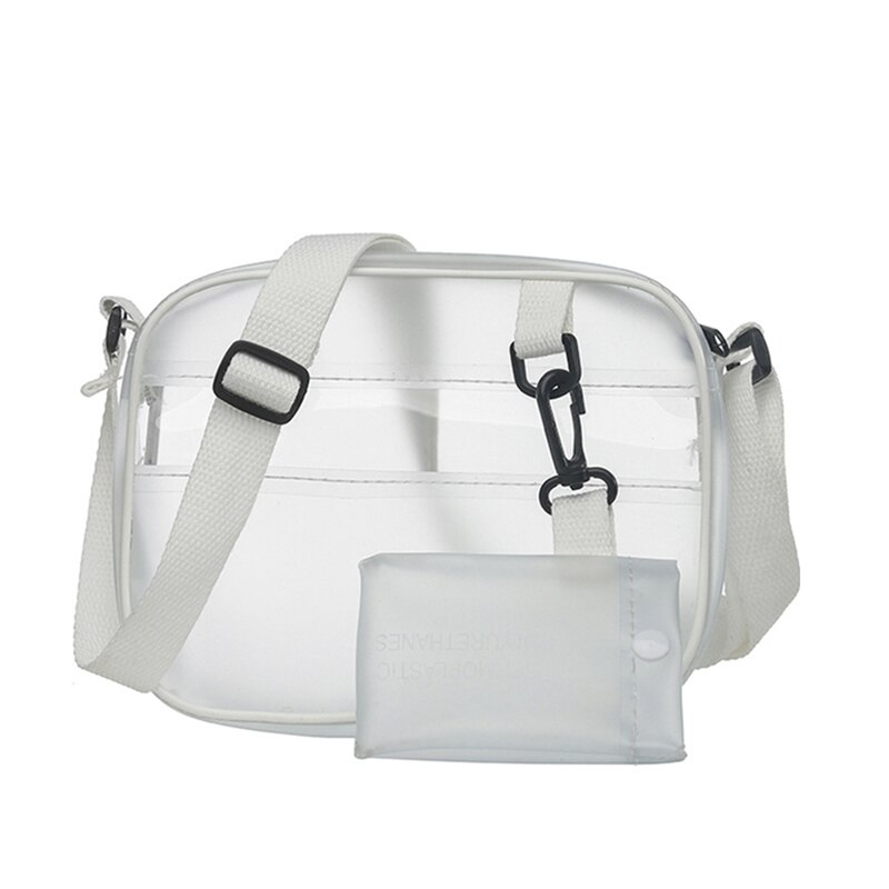 Vrouwen Bag Casual Sac A Main Schouder Crossbody Tas Pvc Transparante Handtassen Voor Vrouwen Vrouwen Goedkope: White