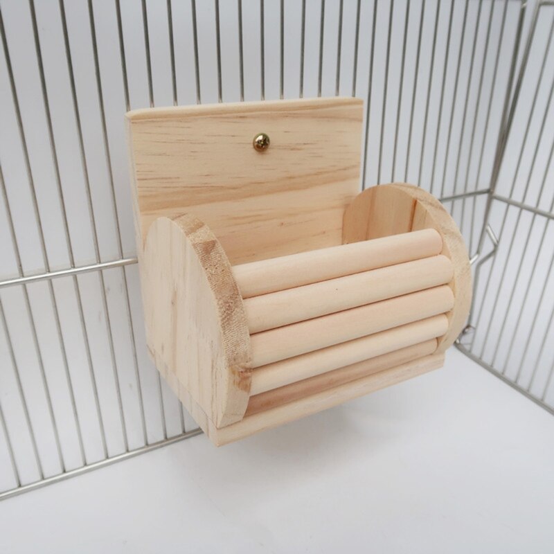 Konijn Feeder Bunny Cavia Hooi Feeder Hooi Kribbe Voor Kooi Chinchilla Hout Voedsel Kom Niet Giftig Veilig Materiaal