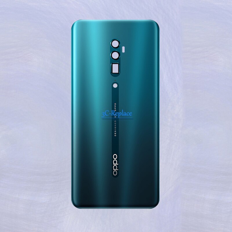 Für Oppo Reno 10x Zoomen CPH1919 PCCT00 PCCM00 (BBK 1919) zurück Batterie Abdeckung Tür Gehäbenutzen fallen Hinten Glas objektiv teile Ersatz