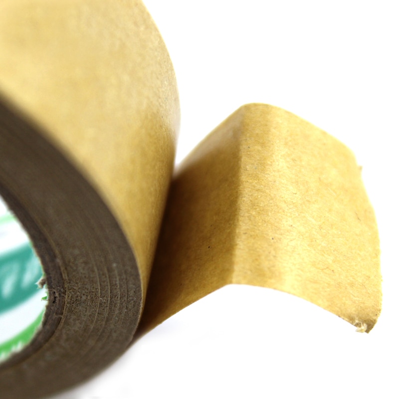 Kraftpapperstejp, handgjord diy fotoram papperstejp, högt klibbigt rivande papper förseglingstejp, lätt att riva