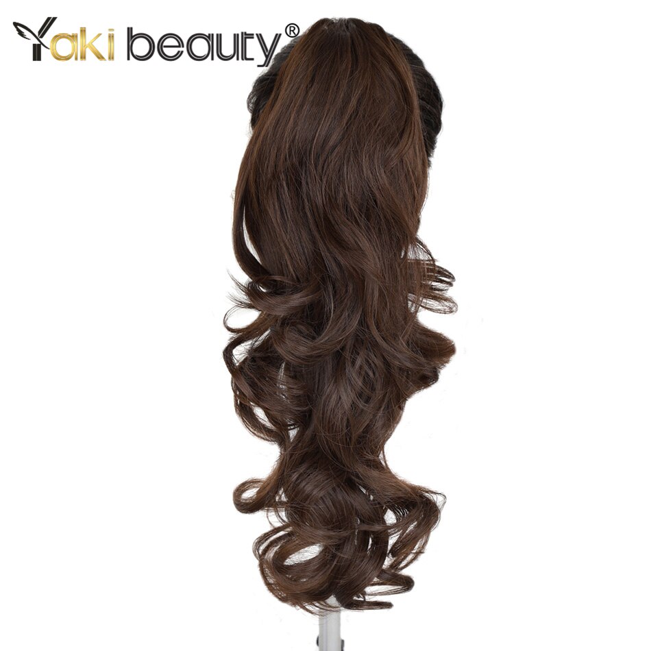 Synthetic Claw Ponytail Long Body Natural Wave 20Inch 180g High Temperature Fiber For Women By Yaki Beauty: #4