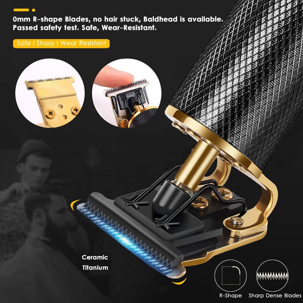 Hair Clipper Electric hair trimmer Cordless Shaver Trimmer 0mm Barber Hair Cutting Machine Beard Cutter Razor for Men