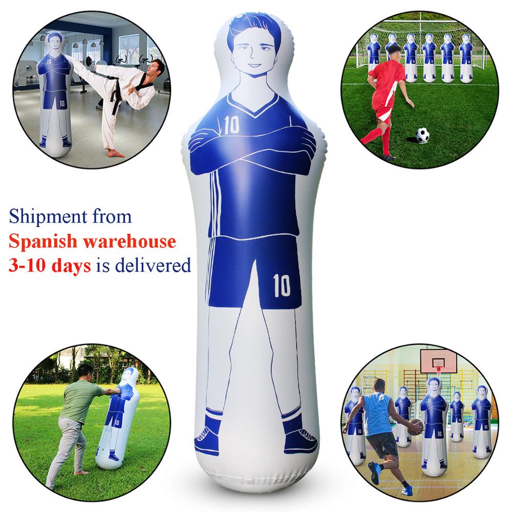 160cm voksne oppblåsbar fotballtrening målvakt tumbler luft fotball tog dummy verktøy pvc oppblåsbar tumbler vegg fotball