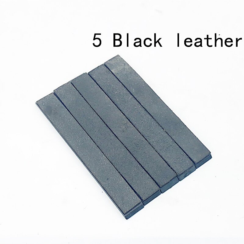 Mes Polish Riem Stropping Lederen Artikel Scherpen Messenslijper Schuren Scheermes Polijsten Plak Compound Slijpen Plakken: 5 black leather
