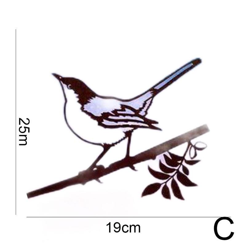 Clôture en fer forgé pour oiseaux et colibris, décoration artistique en métal pour jardin et cour: C