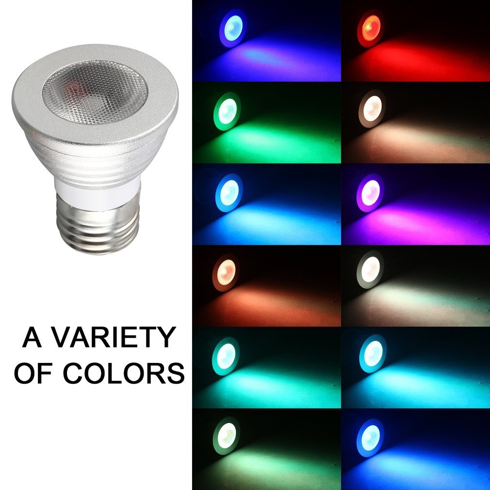 5W E27 Multi Kleur Change Rgb Led Light Bulb Lamp Met Afstandsbediening