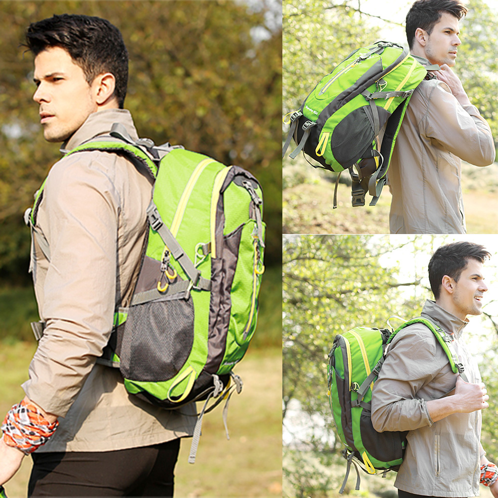Mochila de viaje resistente al agua para hombre y mujer, bolsa de viaje para acampar, senderismo, portátil, mochila de día, Trekking, escalada, 40L