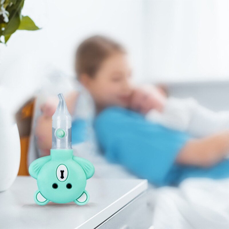 Baby Neuszuiger Siliconen Neus Stofzuiger Zuig Sniffling Apparatuur 69HE