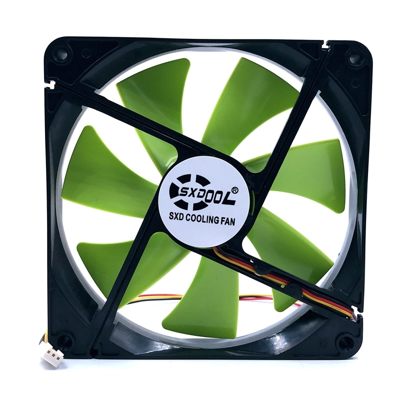 140mm fan DF1402512SEL DC 12V 0.12A sleeve 3-Pin 140x140x25mm pc case Server cooling Fan 1500RPM