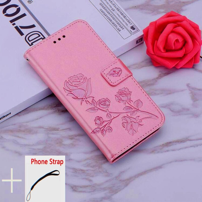 Voor Itel A25 5 &quot;ItelA25 Wallet Case Flip Lederen Beschermhoes Telefoon Ondersteuning Cover: 036 Pink