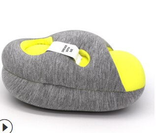 Bureau sieste oreiller sieste oreiller main oreiller avion voyage Partition confort sieste oreiller étudiant sieste oreiller: yellow