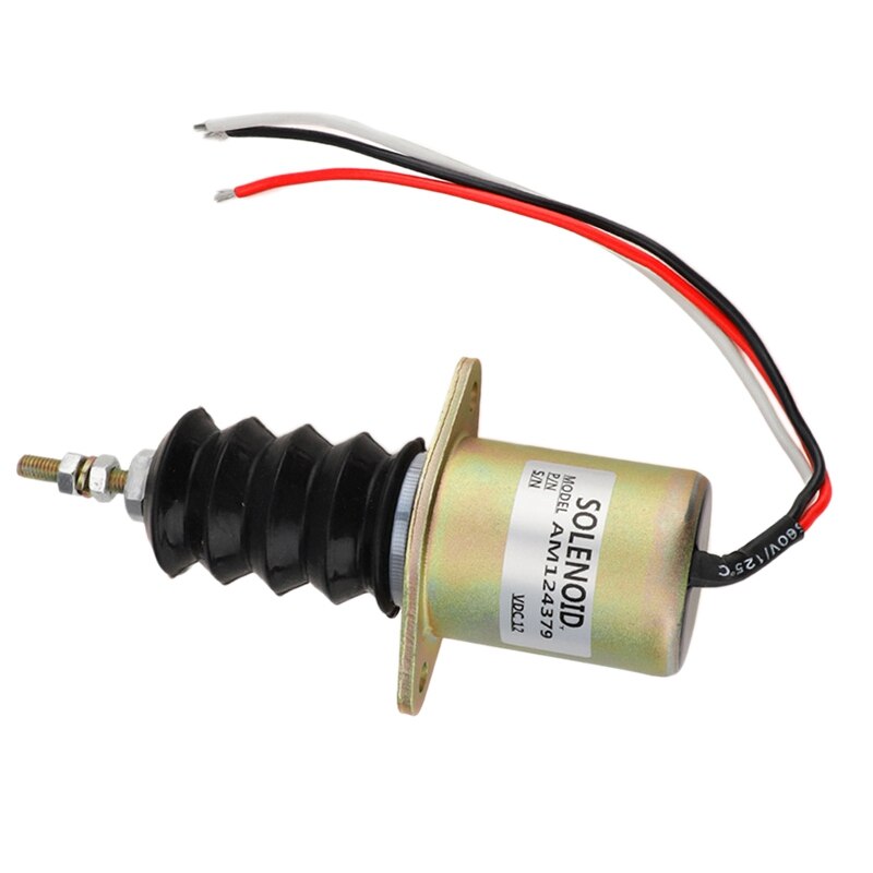 AM124379 solénoïde d'arrêt de carburant pour John Deere F915 F925 F935 415 455 JD tondeuse: Default Title