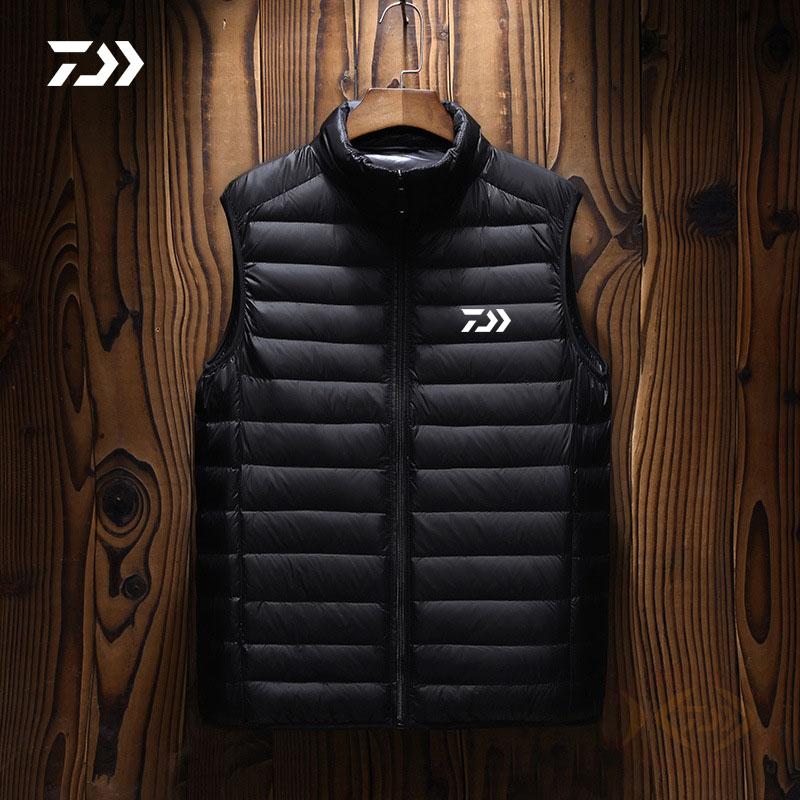 Daiwa-Chaleco de pesca fino sin mangas para hombre, ropa de pesca sólida para deportes al aire libre, transpirable, informal, Fitness,