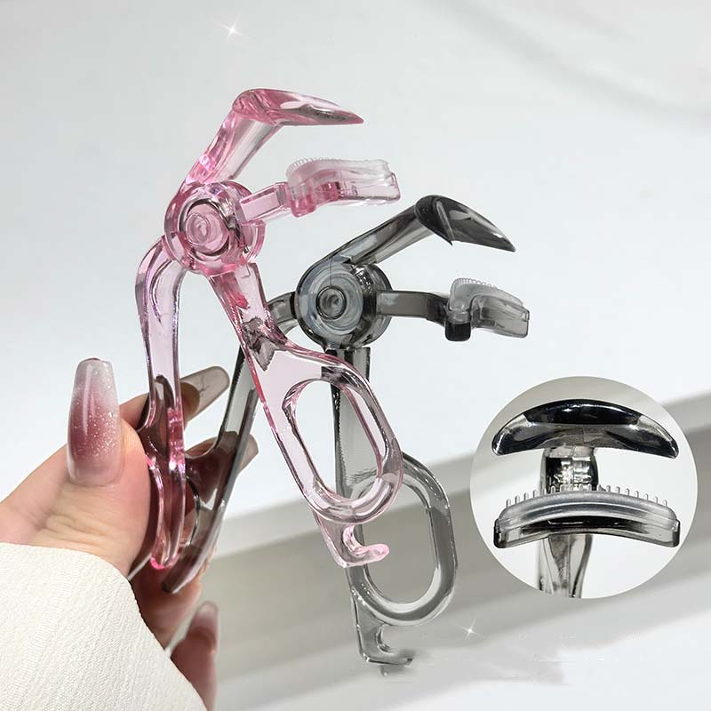 Rizador de pestañas con peine de dientes sin marco para rizar y dar forma a las pestañas naturales herramienta para rizar pestañas gran angular herramienta de maquillaje de ojos