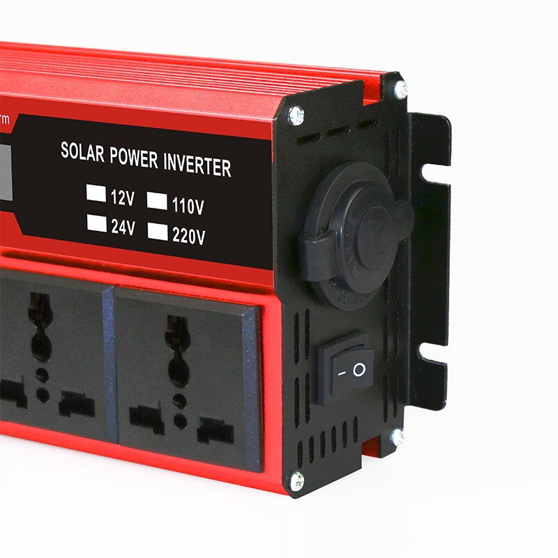 Kraftomvandlare spänningstransformatorenheter  dc12v till  ac 220v omvandlare +2 led-display 12v 220v 1000/4000w ren sinusvåg