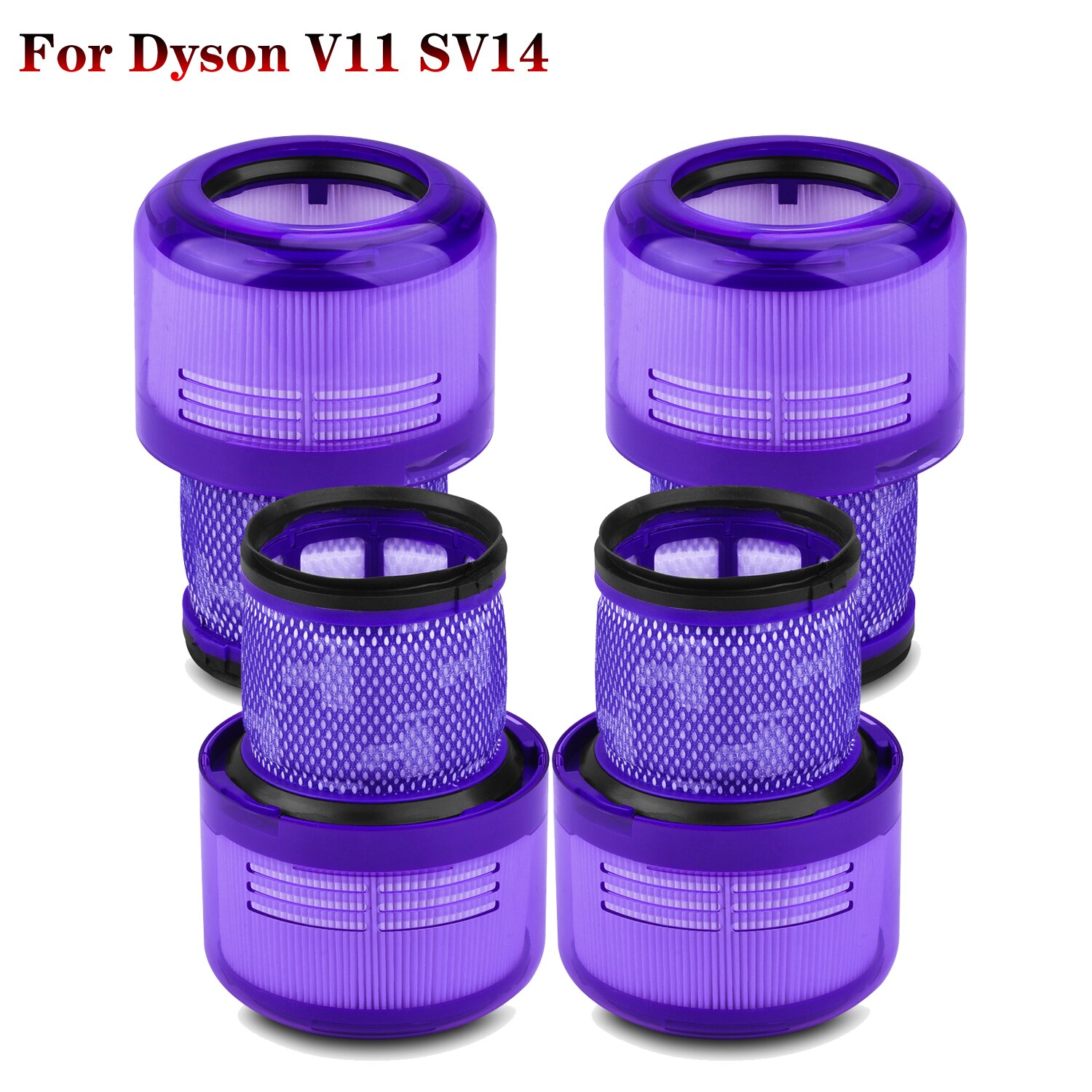 Staubsaugerfilter-ersatzteile kompatibel mit dyson  v11 torque drive  v11 animal  v15 sv14 detect akku-staubsaugern: 4 stck.