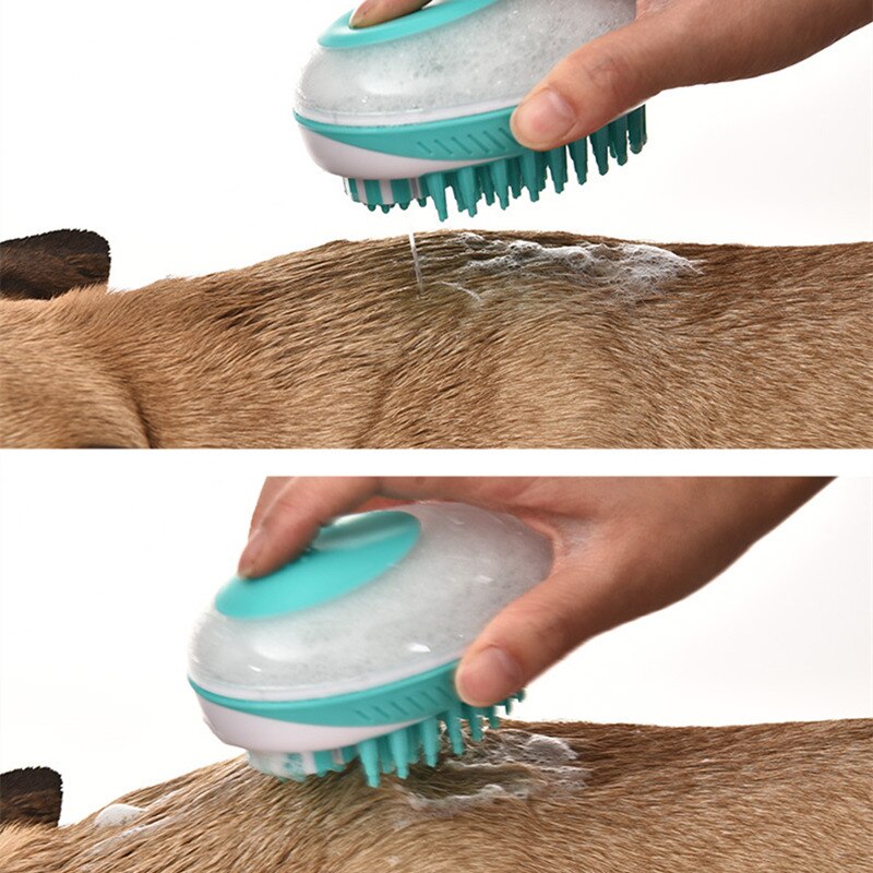 Hond Bad Borstel Siliconen Spa Shampoo Massage Borstel Ontharing Kam Wassen Sproeier Voor Kleine Honden Katten Schoonmaken Douche