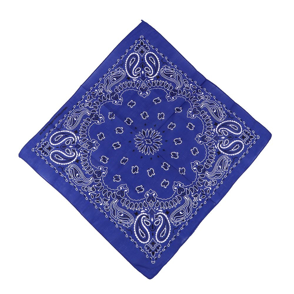 Unisex hip hop svart bandana huvudbonad hårband hals halsduk handled omslag fyrkantiga halsdukar tryck näsduk