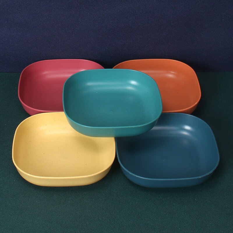 15cm głębokie kwadratowe kości plucie danie 10 sztuk słomy pszenicy antypoślizgowe ciasto danie restauracja wysokie kluski naczynia sztućce zastawa stołowa