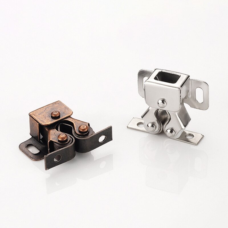 10pcs/set Zinc Alloy Cabinet Door Magnetic Clip-on Anti-collision Doorstop Wardrobe Cabinet Latches Home Furniture Accessories
