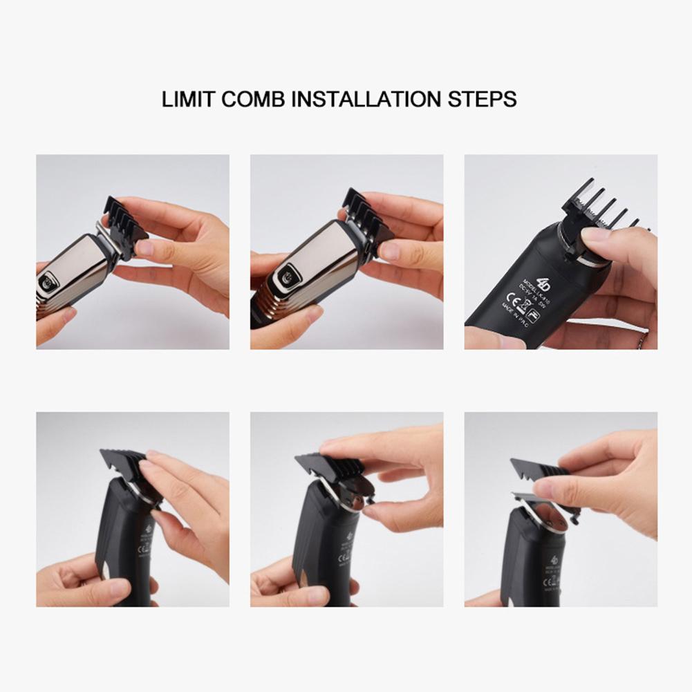Tondeuse à barbe professionnelle étanche, rechargeable par USB, rasoir électrique pour couper les cheveux