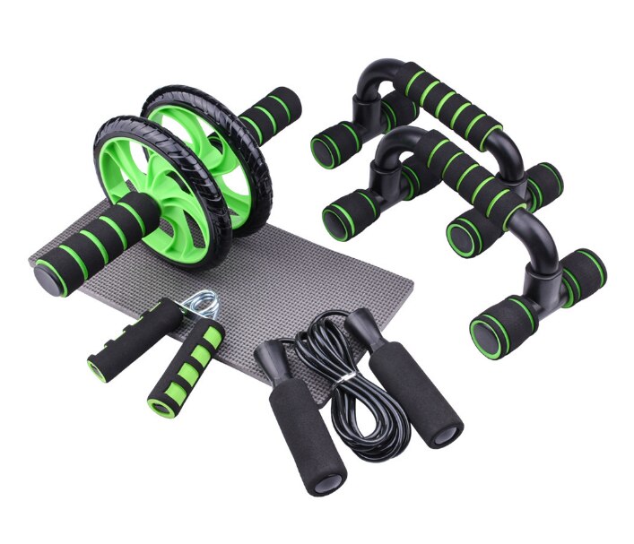 AB Power Wheels Roller Machine Push-up Bar Stand Exercise Rack Workout Home Gym Fitness Equipment Abdominal Muscle Trainer: Yellow