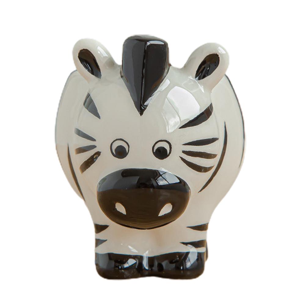 Maceta de flores suculentas de animales de dibujos animados, plantas de jardinería, adorno de cerámica en maceta, Mini maceta de Cactus bonsái, artesanía de decoración del hogar: zebra