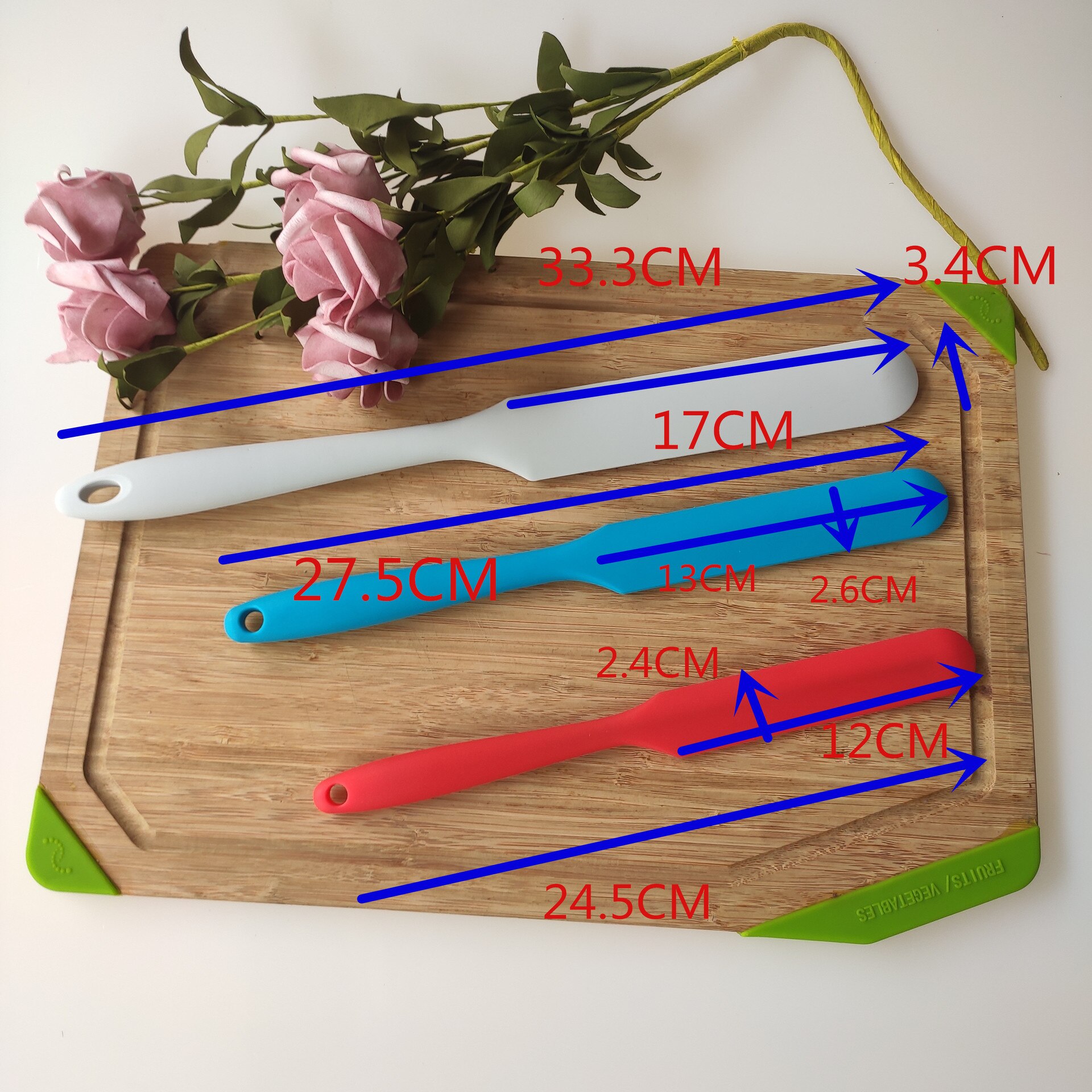 1Pc Siliconen Spatel Set Hittebestendige Cake Roomboter Spatels Mengen Schraper Bakken Gebak Gereedschap Keukenmes Xb 003