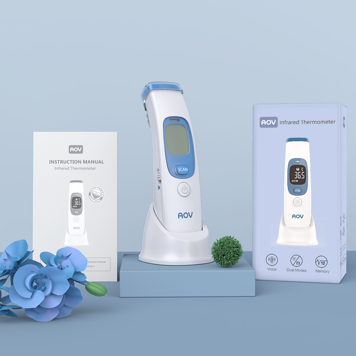 Baby Thermometer Infrared Digital LCD Body Measurement Forehead Ear Non-Contact Adult Fever IR Children Termometro Outdoor Home