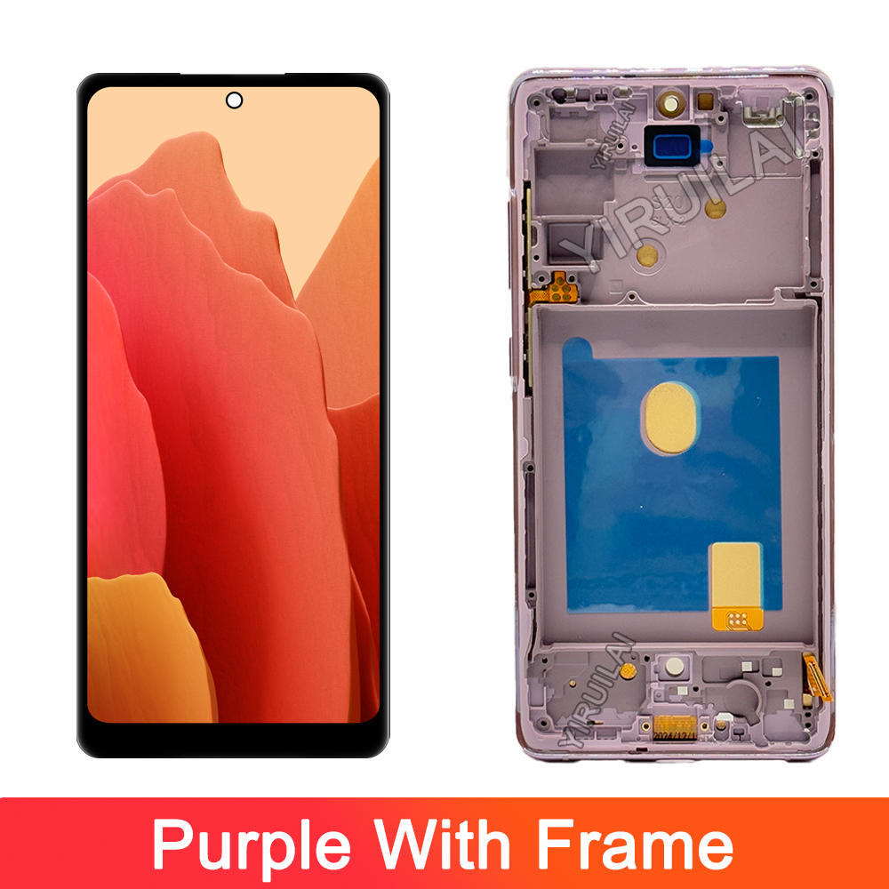Écran Tactile TFT LCD de Remplacement avec Châssis, pour Samsung Galaxy S20 FE G781B: Blue Lotus