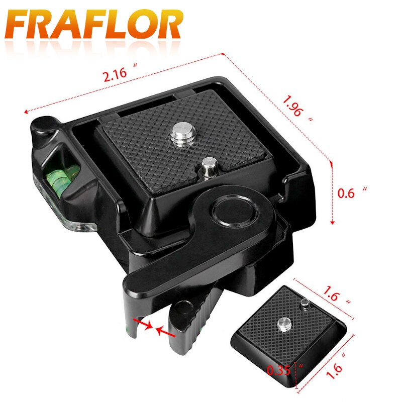 Quick Seat+Quick Release Plate Assembly Platform Mount Base Camera Tripod Base Monopod Head Flash Light Stand Mount For SRL