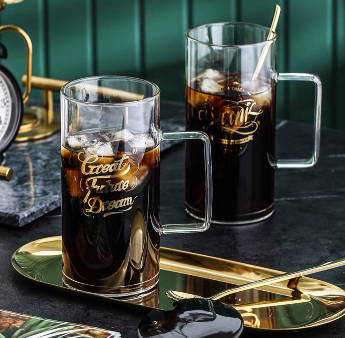 Gran capacidad de 700ml de cristal redondo de taza de agua Simple taza desayuno taza para leche taza de bebida Oficina taza de café taza de jugo