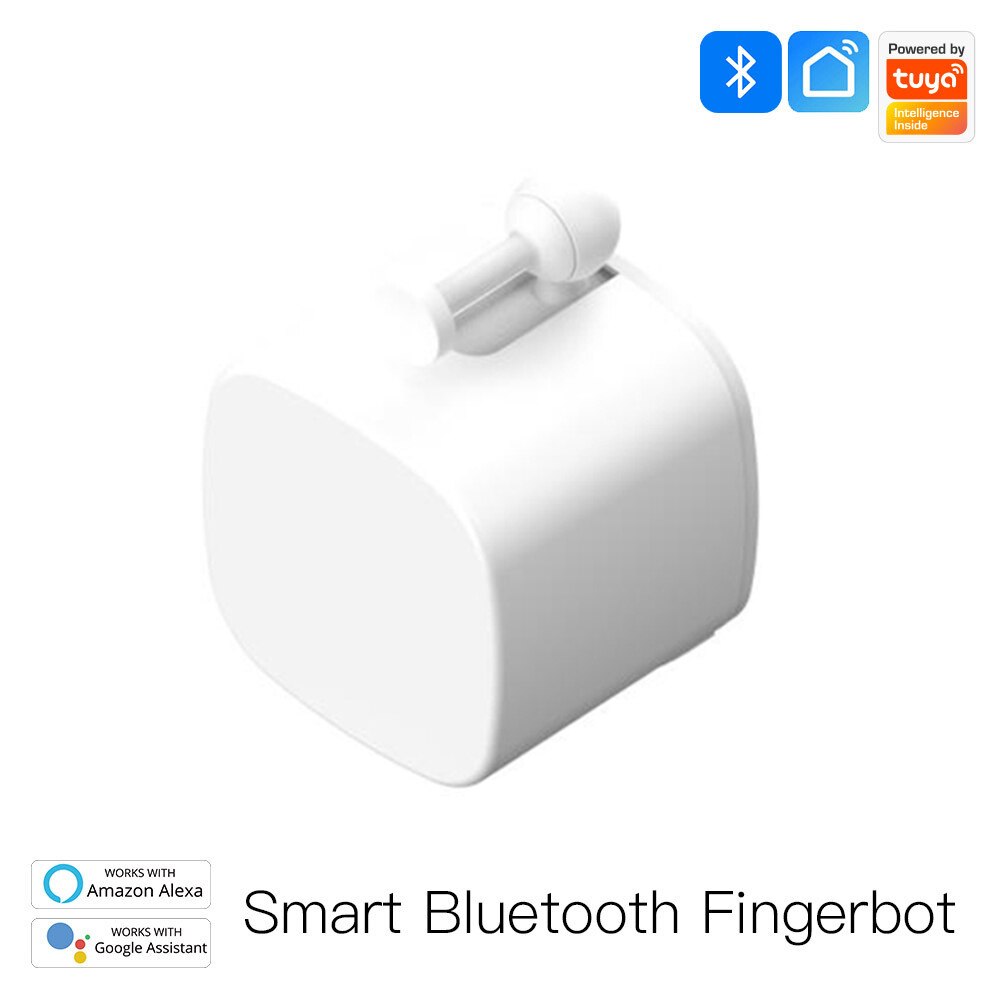 Smart Switch Button Pusher Bluetooth Fingerbot Tuya Smart Life App or Timer Control Add Hub Compatible With Alexa Google Home: White