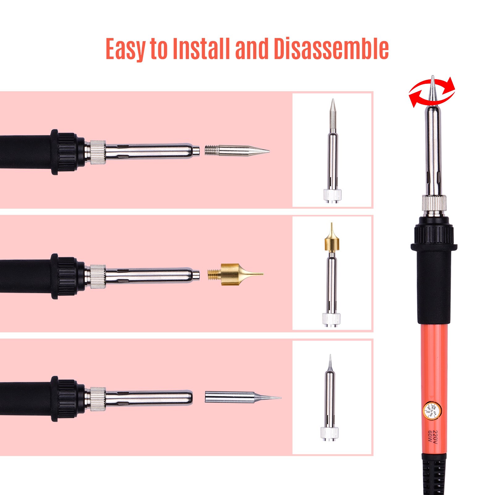 38PCS Wood Burning Tool Kit Pyrography Pen Adjustable Temperature from 200-450℃ for Beginners Adults Wood Burning Carving