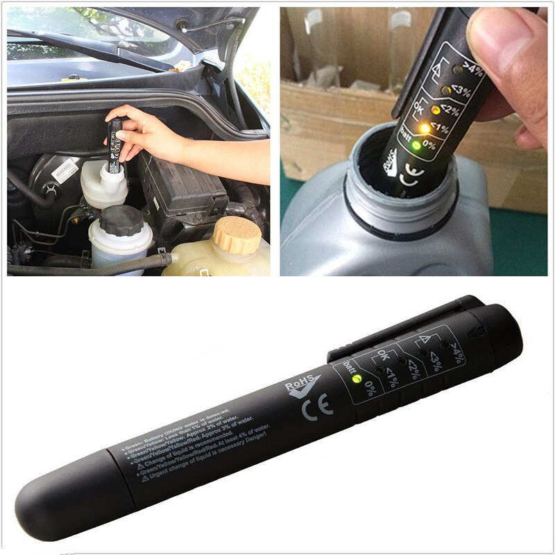 5 LED Auto Indicator Remvloeistof Olie Tester Batterty Detectie Pen Test Tool