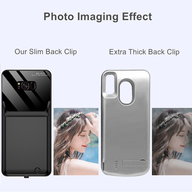 External Battery Charger Cases for Samsung Galaxy S9 Portable Power Bank Battery Charging Case for Galaxy S9 Plus Battery Case
