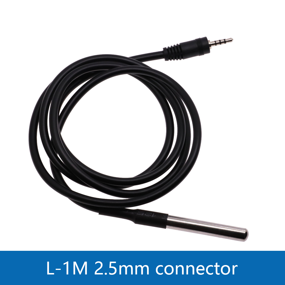 1M/2M/3M DS18B20 Stainless Steel Package Waterproof 1 Meter Temperature Probe Temperature Sensor 18b20 For Arduino Diy Kit: SKY BLUE