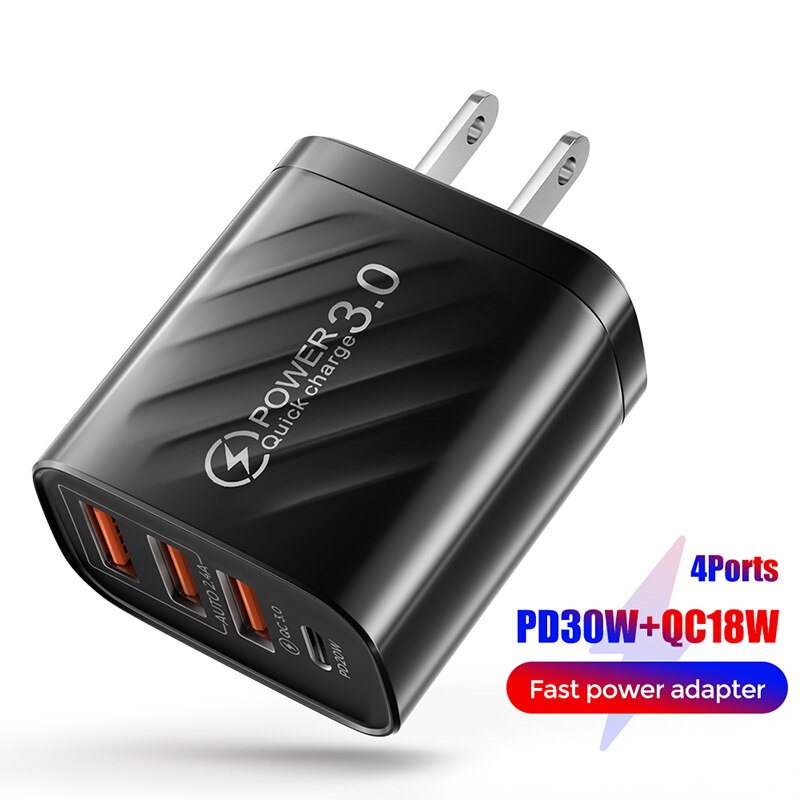 Ładowarka USB 48W szybka ładowarka 4.0 3.0 PD 30W ścienna ładowarka do telefonu iPhone 13 12 11 Xiaomi szybka ładowarka USB typu C