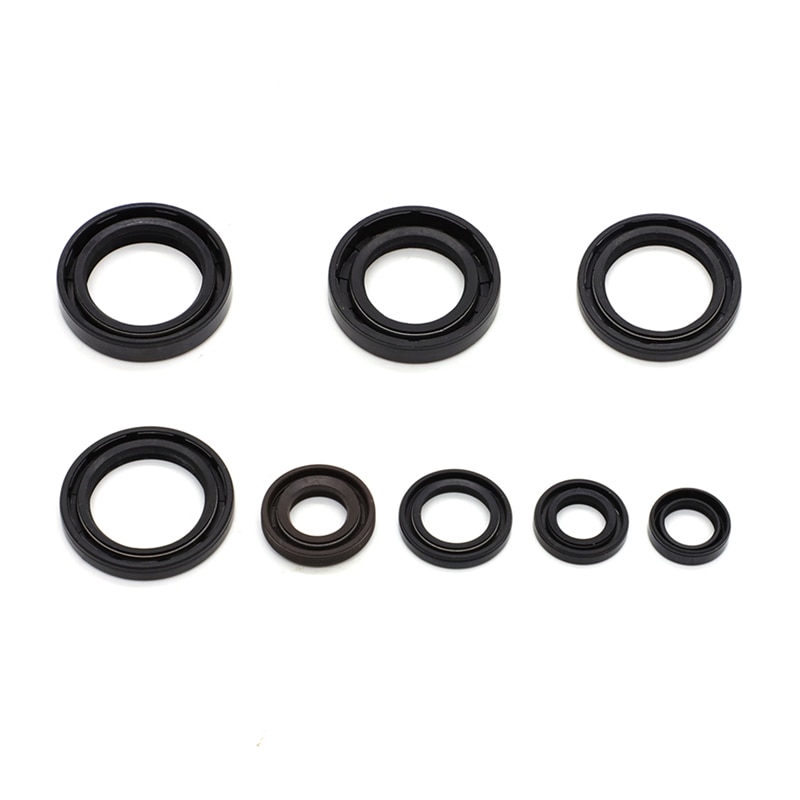 Motorcycle Engine Oil Seal Kits For Yamaha DT125 DT175 MX125 MX175 IT175 YZ125 YZ100 1974 - 1983 Oil Seals Rubber Motorbike Part