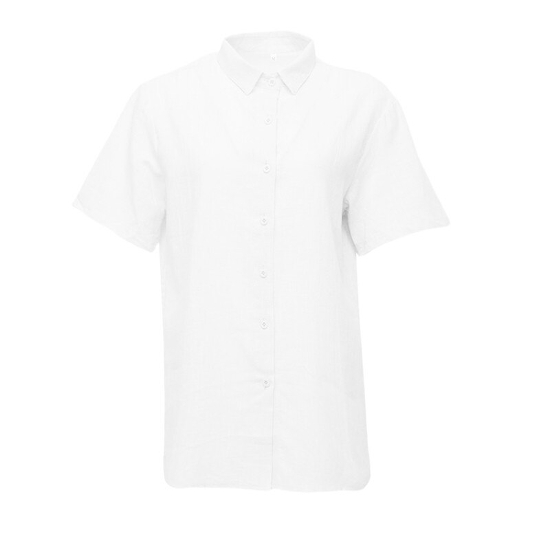 Sommer casual skjorter til mænd kortærmet bomuldsskjorte masculina camisa slim fit herrebluse homme chemise plus size mænd: Hvid / Xxxl