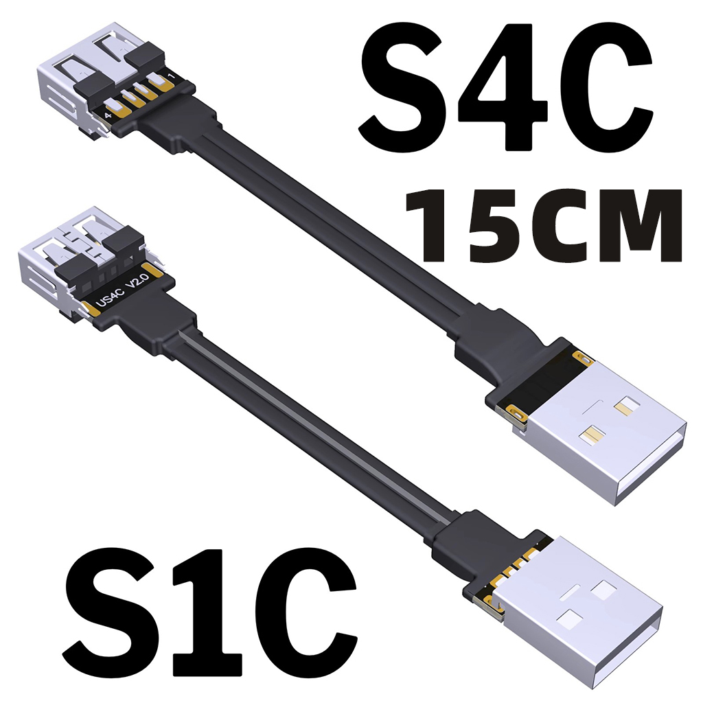 Usb 2.0 typ a till typ a förlängningskabel hane hona usb 2.0 förlängare typ-c anslutningssladd 90 ° vinklad strömförsörjningskabel datakabel: Vit / 1.8m