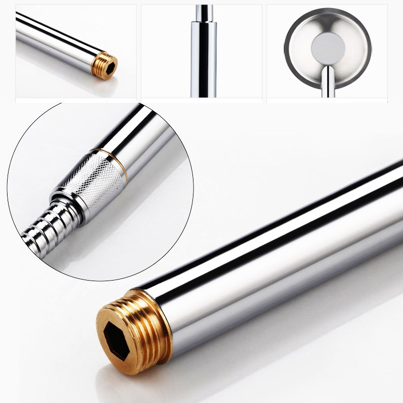 Wetips Bad Douchekop Hoge Drukverhoging Waterbesparing Beweegbare Ultradunne Douchekop Badkamer Rvs Douche Nozzle